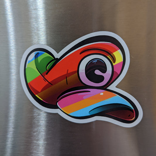 The Rainbow Sub Hat Magnet